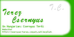 terez csernyus business card