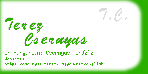 terez csernyus business card